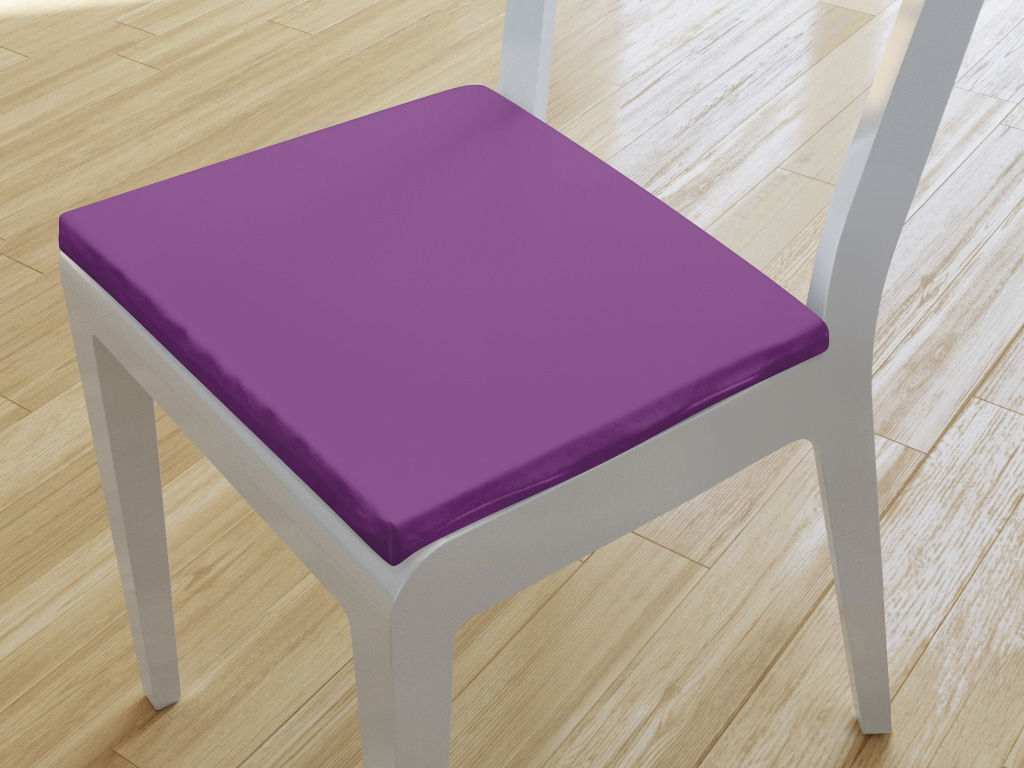 Kwadratowa poduszka na krzesło 38x38 cm Suzy - fioletowa