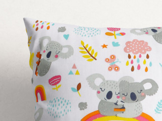 Poszewka na poduszkę bawełniana dla dzieci - zakochane koale