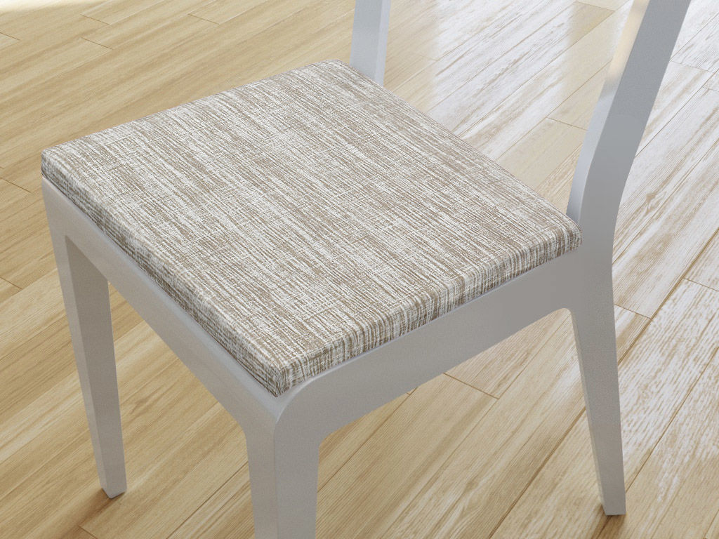Kwadratowa poduszka na krzesło 38x38 cm - cieniowana brązowa
