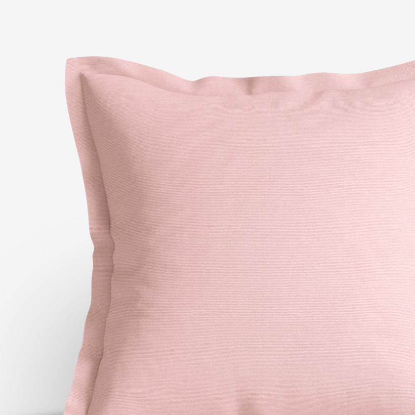 Poszewka na poduszkę z ozdobną kantą dekoracyjna Loneta - różowa starý