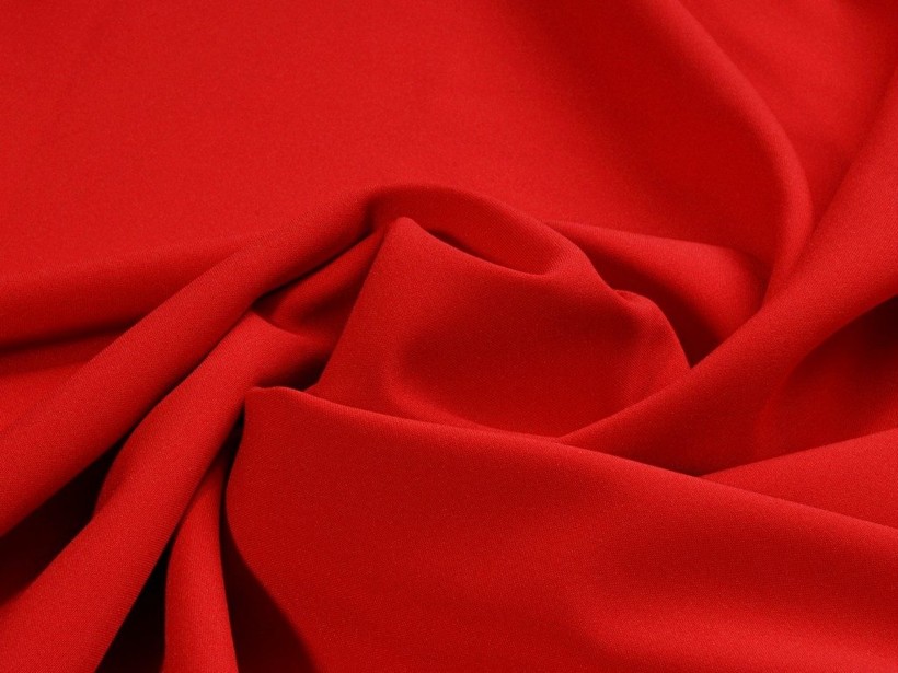 Tkanina dekoracyjna jednokolorowa Rongo - ciemnoczerwona