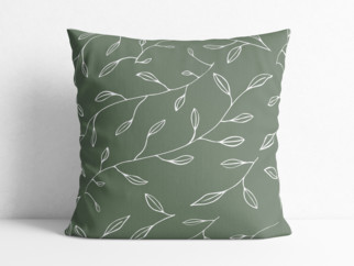 Poszewka na poduszkę bawełniana - liście herbaciane