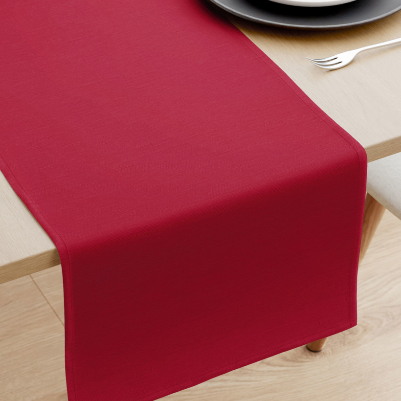 Bieżnik na stół Loneta - UNI burgundowy czerwony