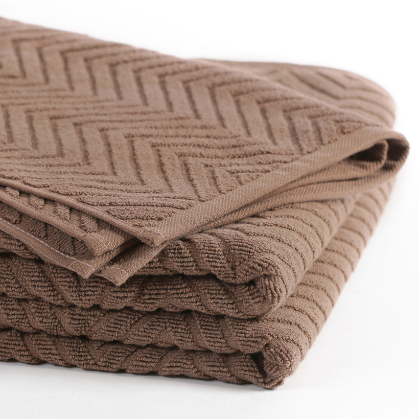 Ręcznik frotte Bali - brązowy