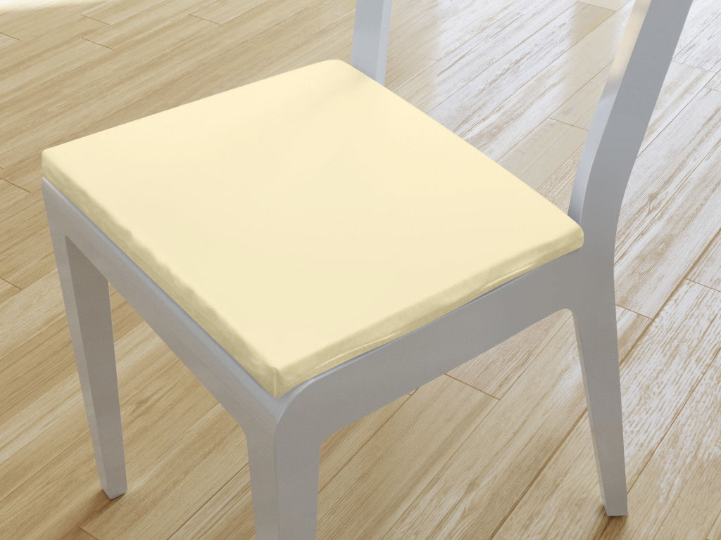 Kwadratowa poduszka na krzesło 38x38 cm Suzy - kremowa