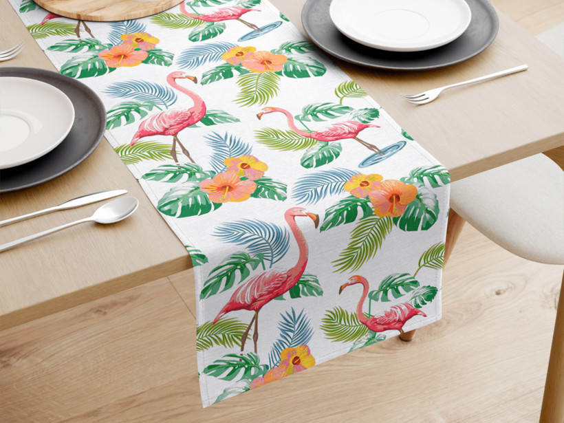 Bieżnik na stół Loneta - flamingi