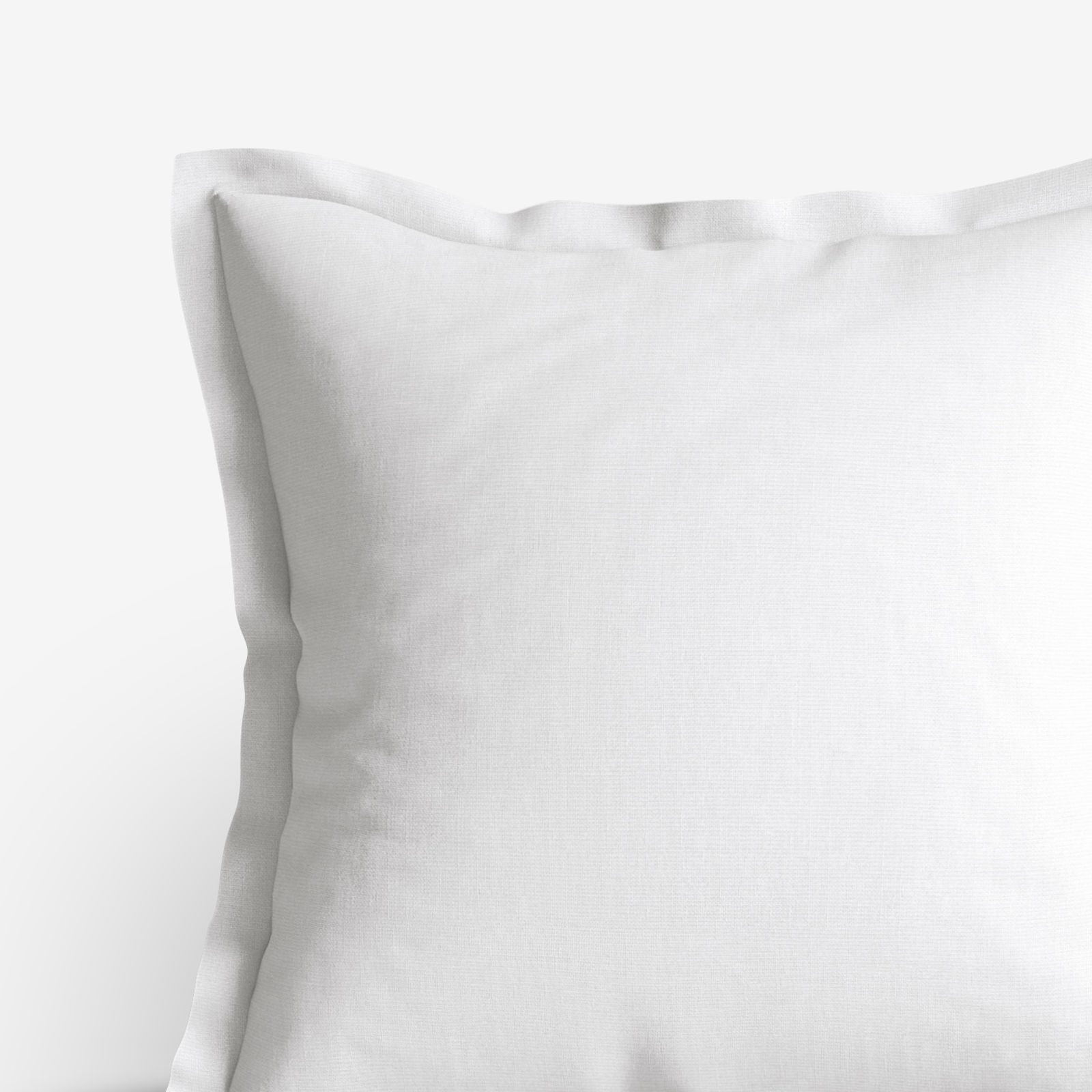 Poszewka na poduszkę z ozdobną kantą dekoracyjna Loneta - biała