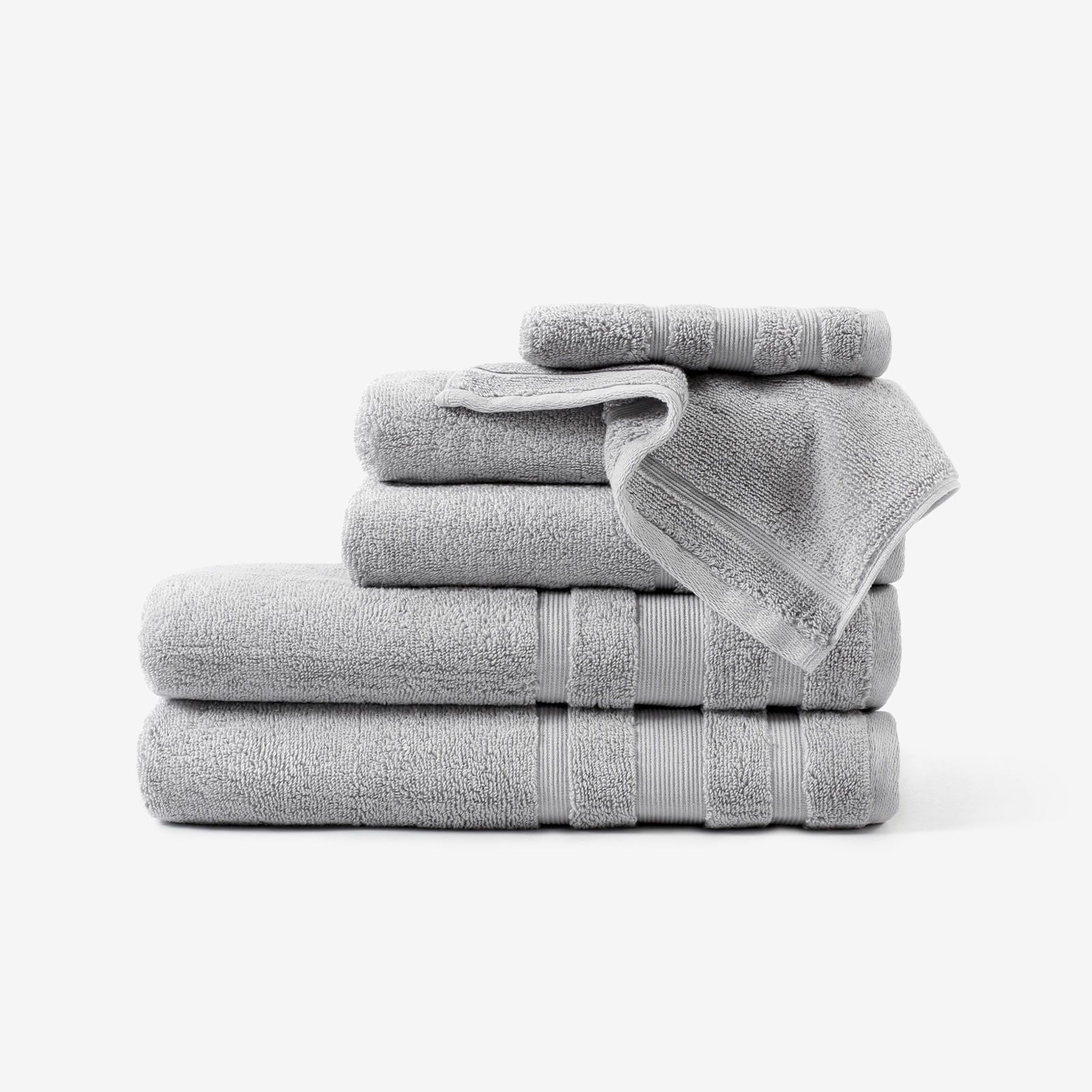 Miękki ręcznik z bawełny organicznej - szary