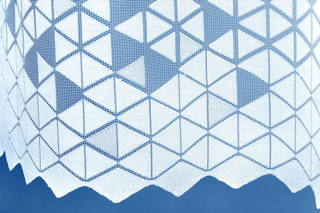 Firana żakardowa na metry - wzór 202 małe trójkąty