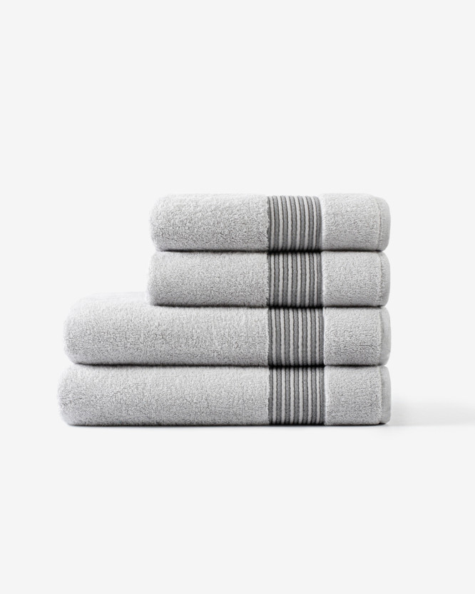 Ręcznik kąpielowy frotte Mikro Exklusiv - jasnoszary