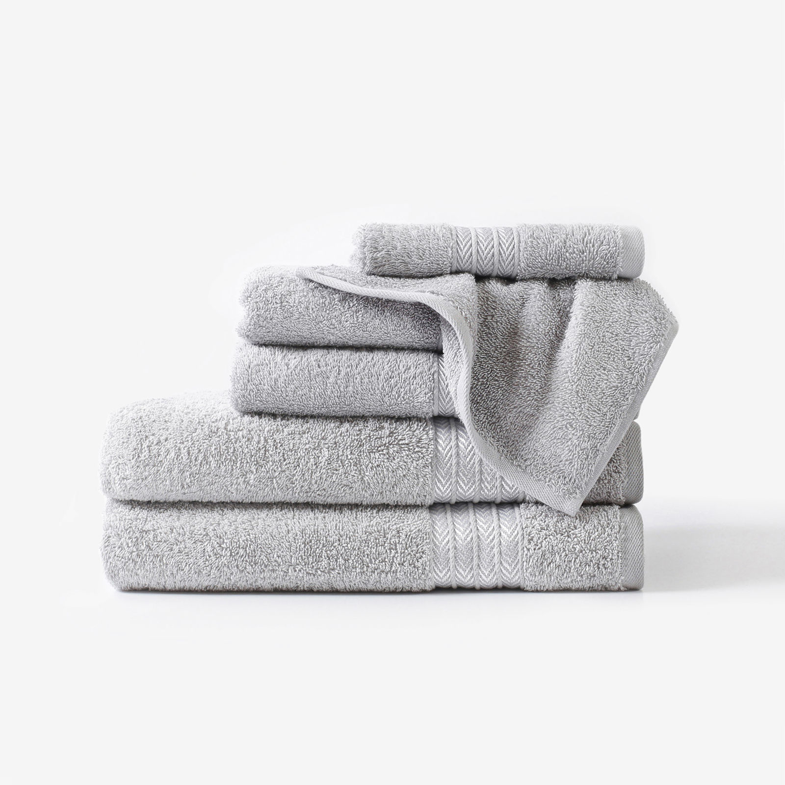 Ręcznik frotte Kaya - jasnoszary