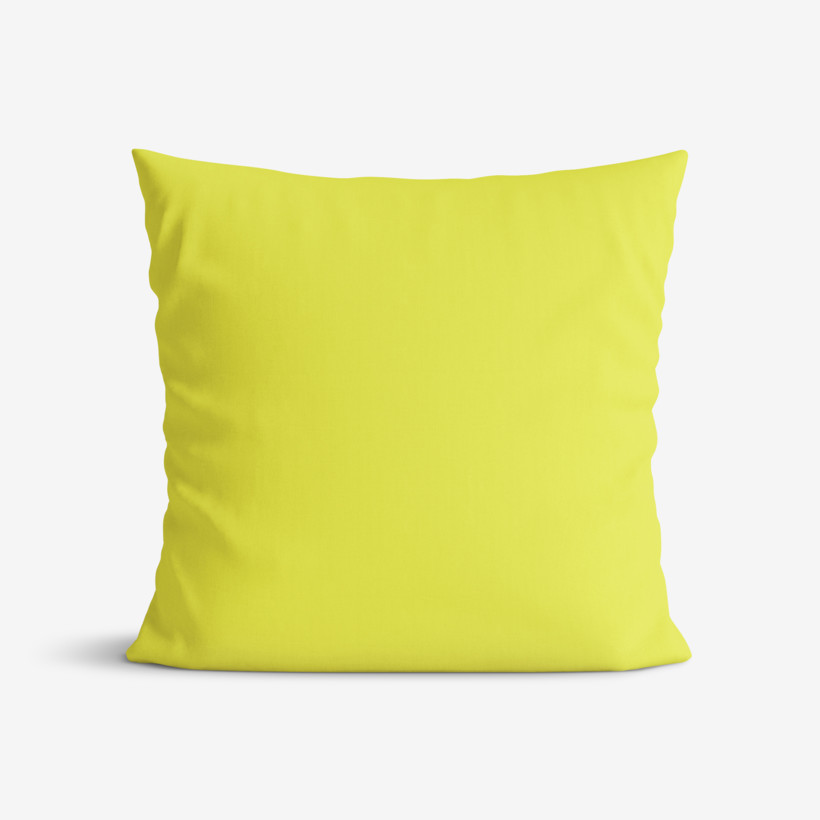 Poszewka na poduszkę bawełniana - limonkowa
