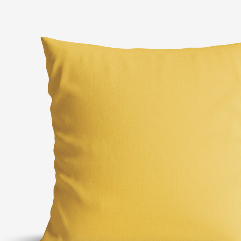 Poszewka na poduszkę bawełniana - miodowa żółta