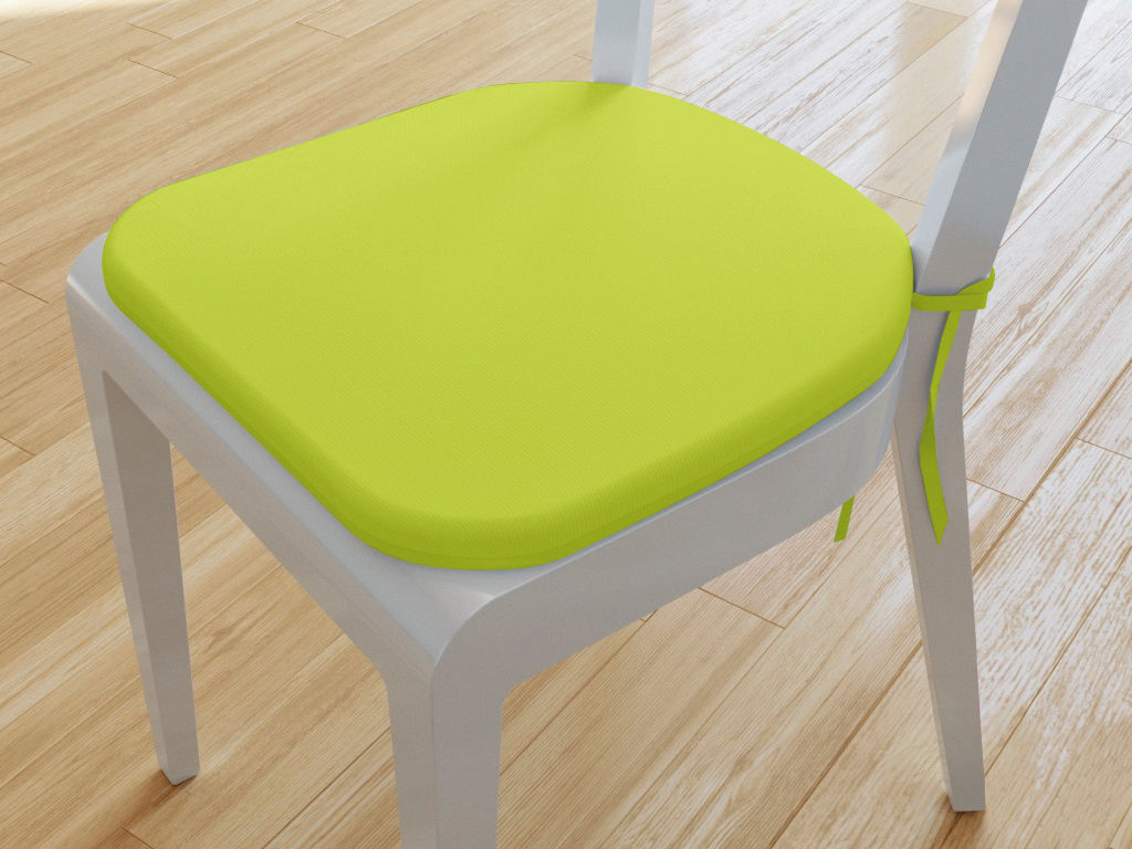 Zaokrąglona poduszka na krzesło 39x37 cm Loneta - zielona