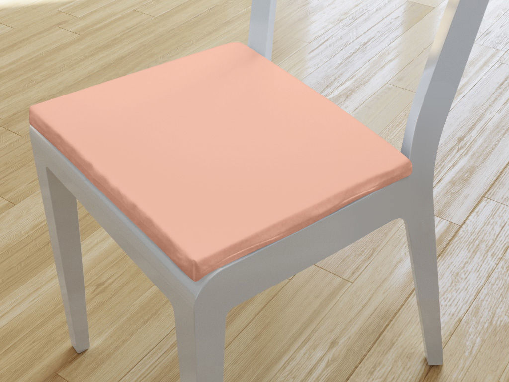 Kwadratowa poduszka na krzesło 38x38 cm Suzy - łosoś