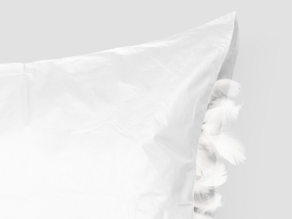 Wsypa na poduszkę - inlet bawełniany - biała