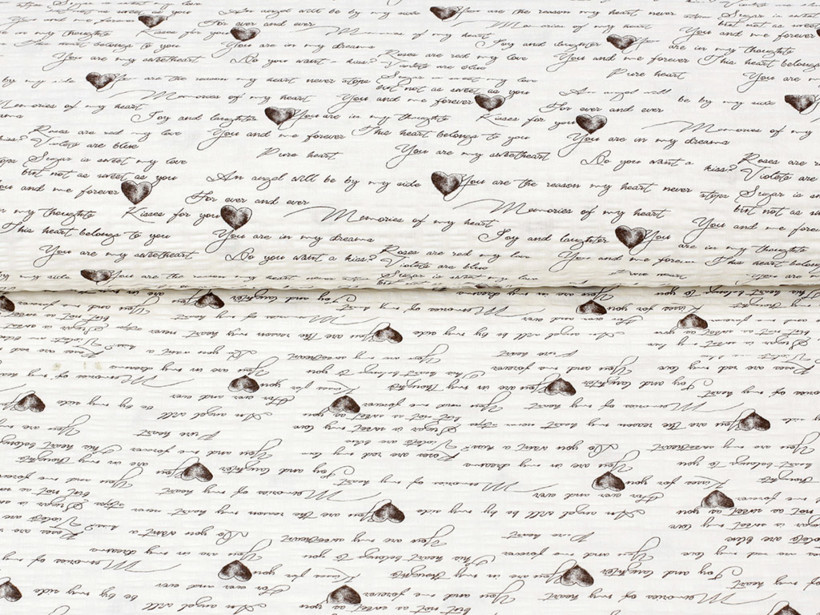 Kora bawełniana na metry - tekst miłosny