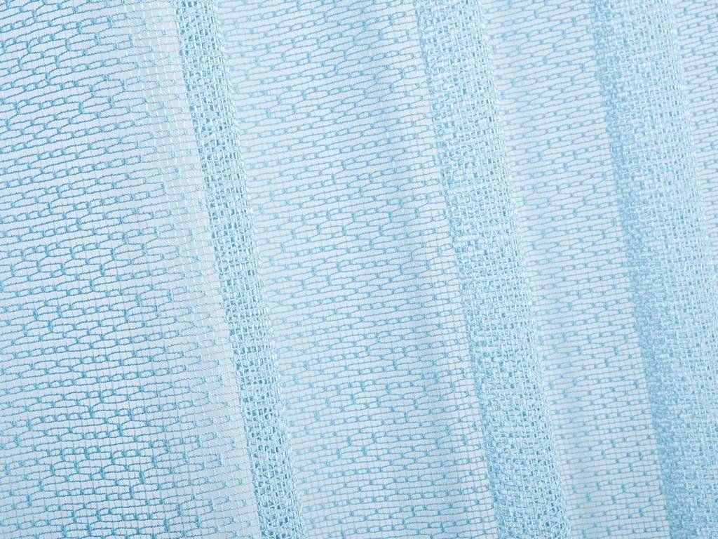 Firana żakardowa na metry - wzór 004 błękitna siatka