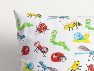 Poszewka na poduszkę bawełniana dla dzieci - biedronki i inne zwierzęta