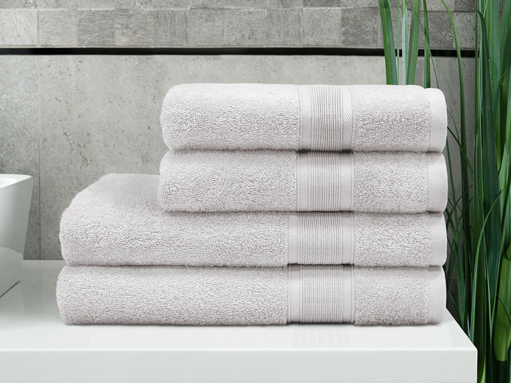 Ręcznik kąpielowy frotte Lima - jasnoszary