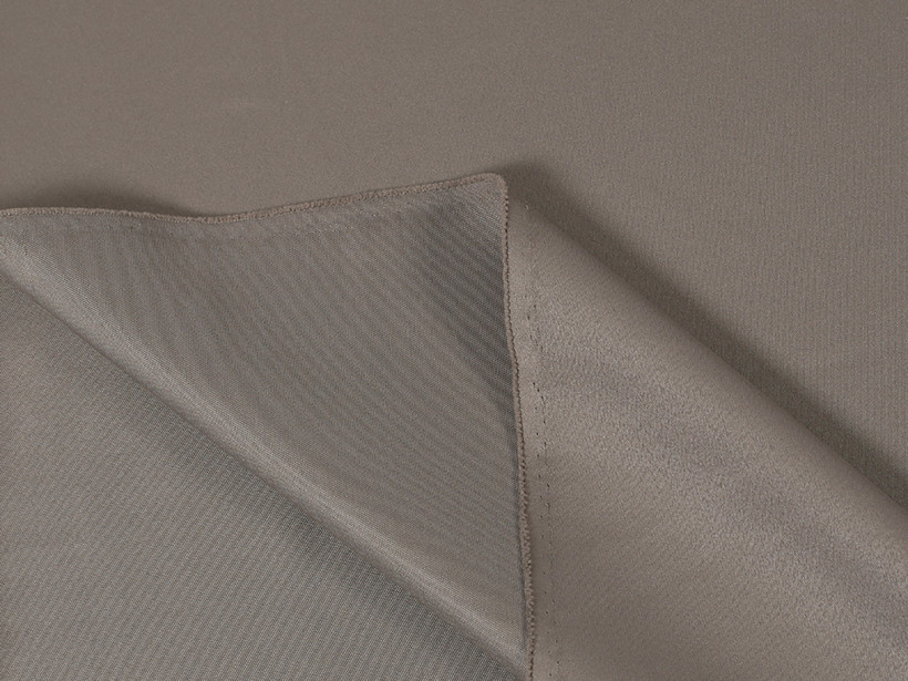 Tkanina dekoracyjna Rongo Deluxe - szaro-brązowa z satynowym połyskiem