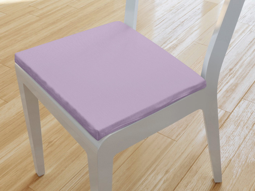 Kwadratowa poduszka na krzesło 38x38 cm Loneta - lawendowa