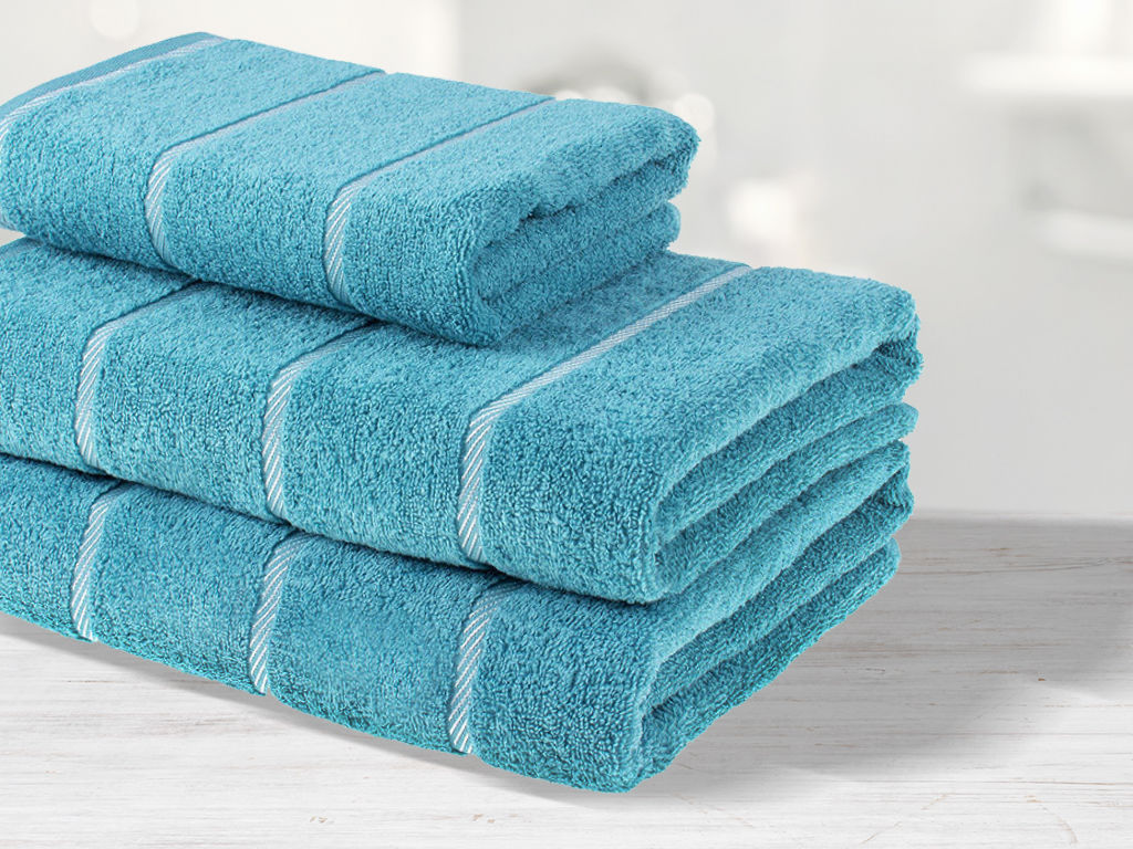 Ręcznik kąpielowy frotte Melissa - ciemny turkus