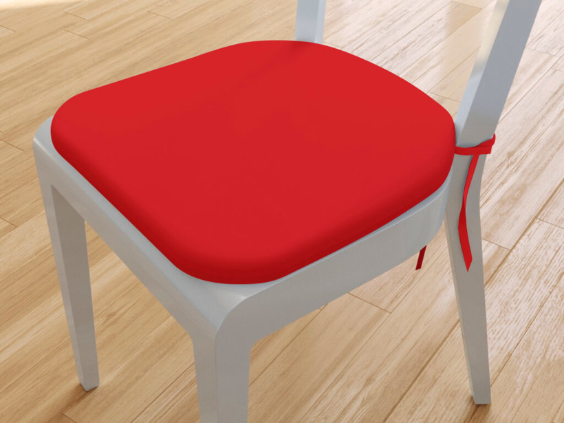 Zaokrąglona poduszka na krzesło 39x37 cm Suzy - czerwona