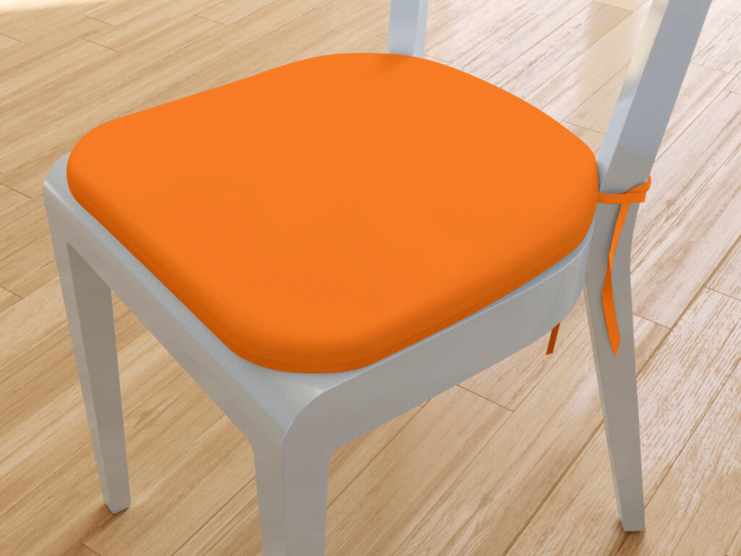 Zaokrąglona poduszka na krzesło 39x37 cm Suzy - pomarańczowa