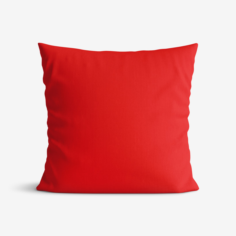 Poszewka na poduszkę bawełniana - czerwona