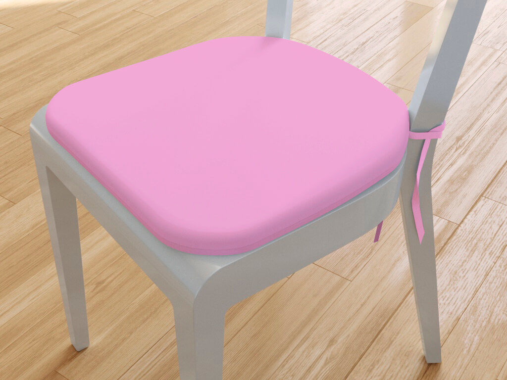 Zaokrąglona poduszka na krzesło 39x37 cm Suzy - różowa