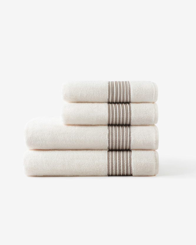 Ręcznik kąpielowy frotte Mikro Exklusiv - kremowy
