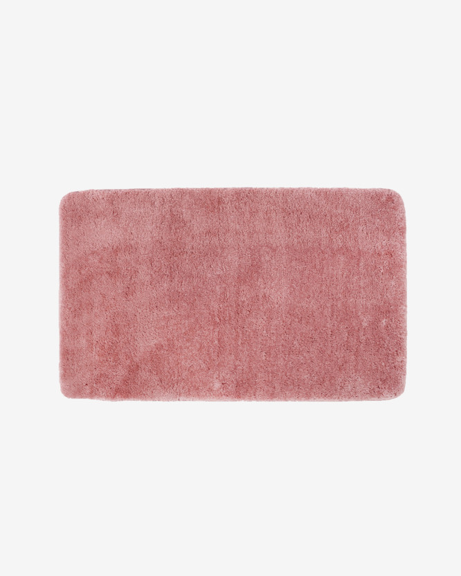 Dywanik łazienkowy z długim włosiem - staro-różowy 60x100 cm