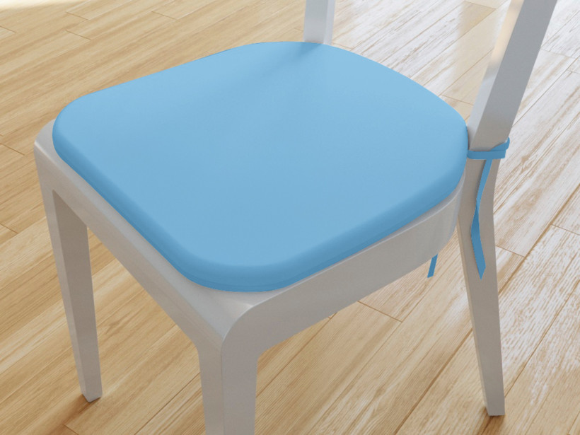 Zaokrąglona poduszka na krzesło 39x37 cm Suzy - niebiański błękit