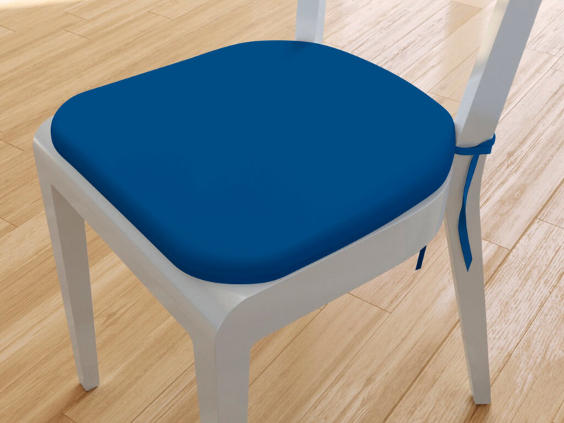 Zaokrąglona poduszka na krzesło 39x37 cm Suzy - błękit królewski