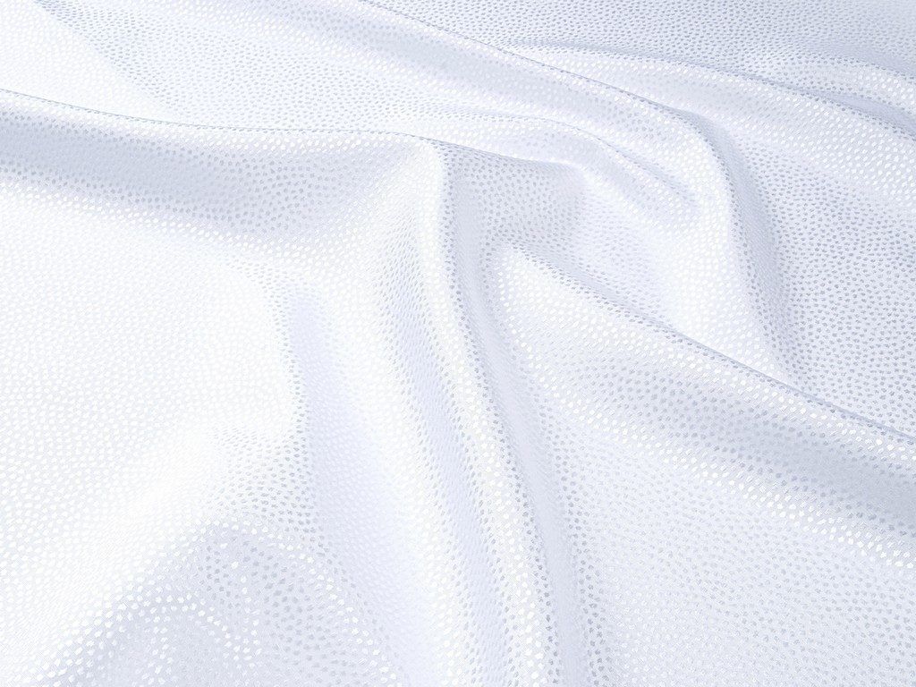 Tkanina obrusowa plamoodporna „NOPKY” - biała