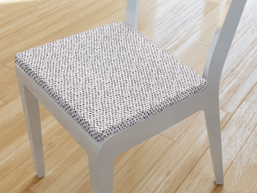 Kwadratowa poduszka na krzesło 38x38 cm Loneta - designowe kropki