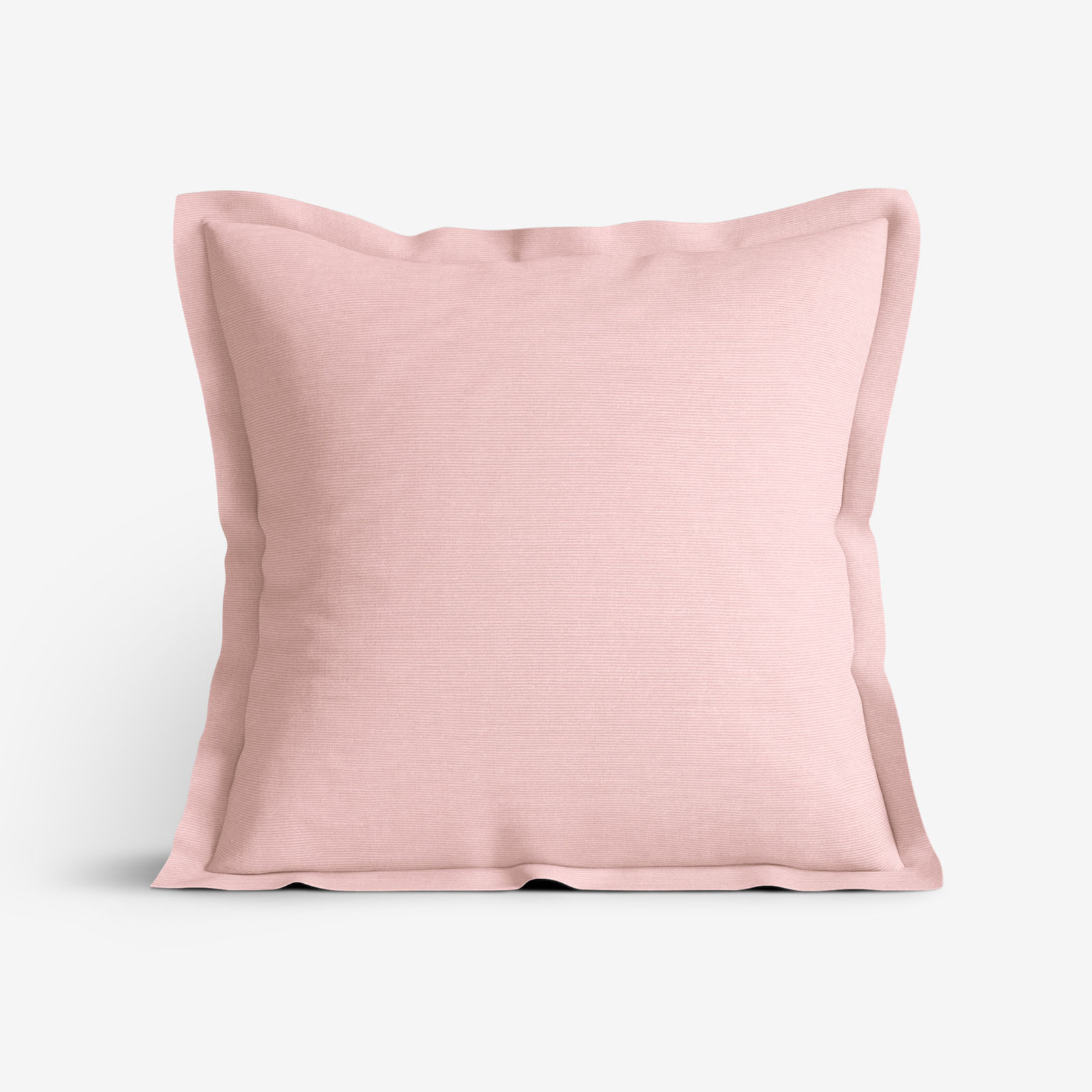 Poszewka na poduszkę z ozdobną kantą dekoracyjna Loneta - różowa starý