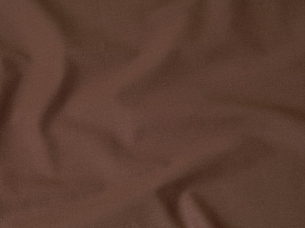Płótno bawełniane jednokolorowe Suzy - ciemnobrązowe stará