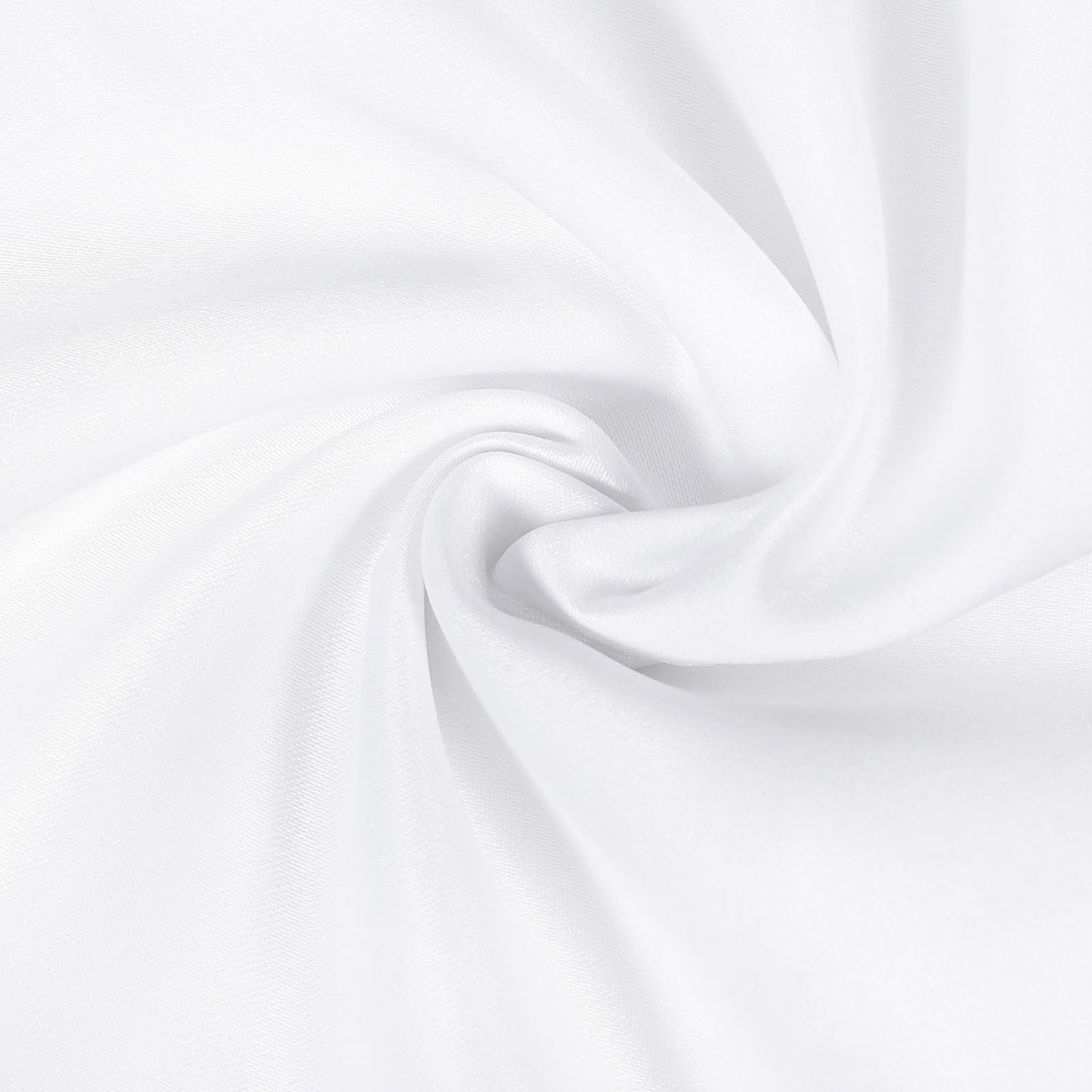 Zasłona dekoracyjna Rongo Deluxe na taśmie - biała z satynowym połyskiem