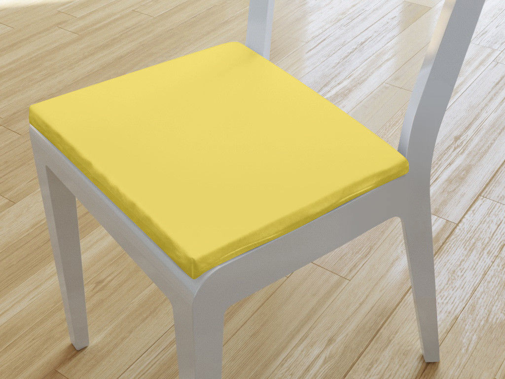 Kwadratowa poduszka na krzesło 38x38 cm Suzy - żółta