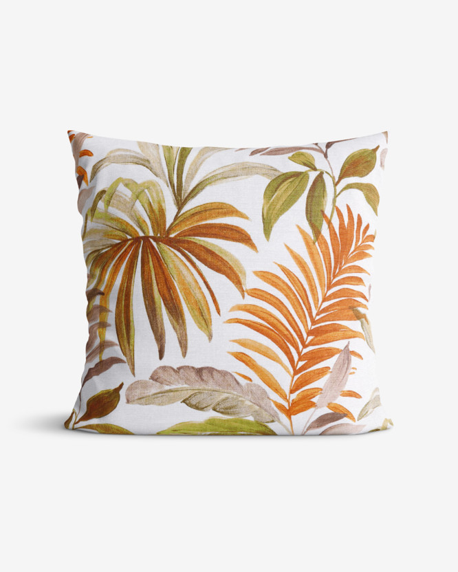 Poszewka na poduszkę dekoracyjna Loneta - kolorowe liście palmowe