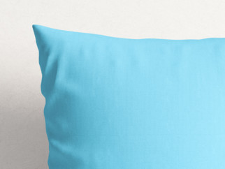 Poszewka na poduszkę bawełniana - jasnoniebieska