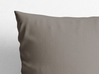 Poszewka na poduszkę dekoracyjna Rongo Deluxe - szaro-brązowa z satynowym połyskiem
