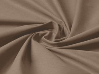 Płótno bawełniane jednokolorowe Suzy - brązowe - szer. 160 cm