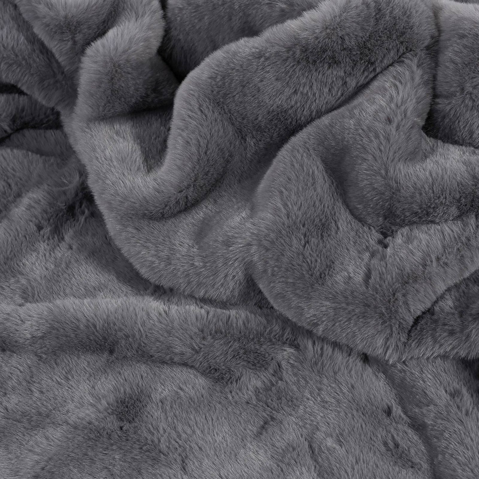 Luksusowy koc z mikrofibry - ciemnoszary