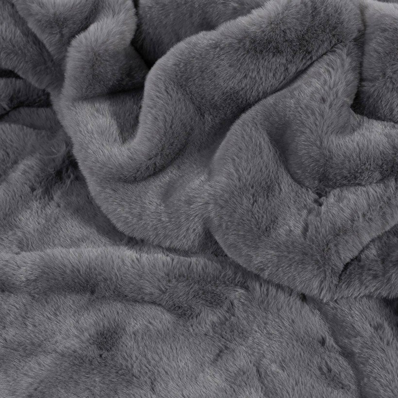 Luksusowy koc z mikrofibry - ciemnoszary
