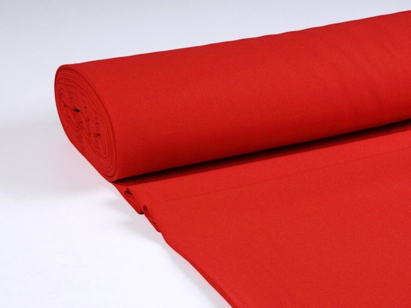 Tkanina dekoracyjna jednokolorowa Rongo - ciemnoczerwona