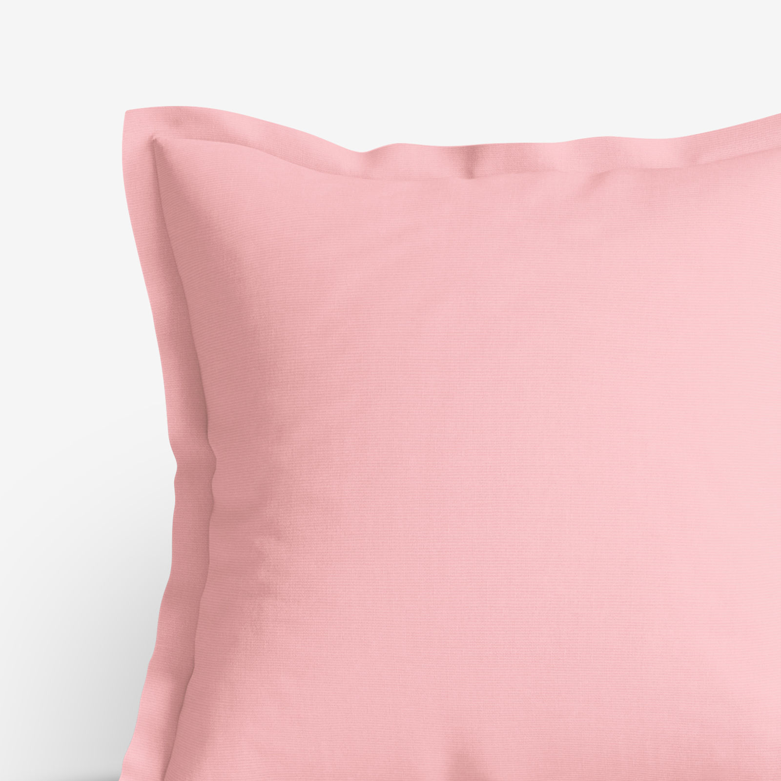 Poszewka na poduszkę z ozdobną kantą dekoracyjna Loneta - różowa