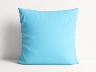 Poszewka na poduszkę bawełniana - jasnoniebieska